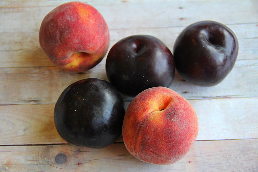 peaches plums