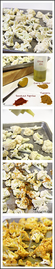 Curry Roasted Cauliflower Step-by-step
