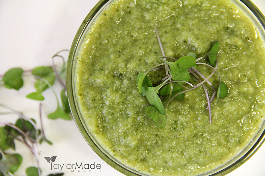microgreens broccoli soup