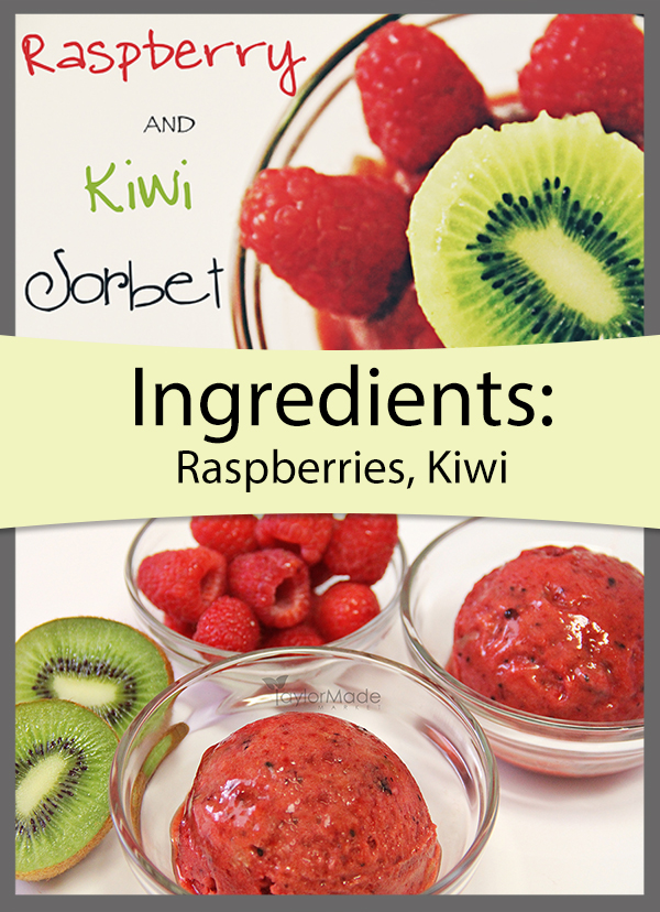 raspberry kiwi sorbet pinterest