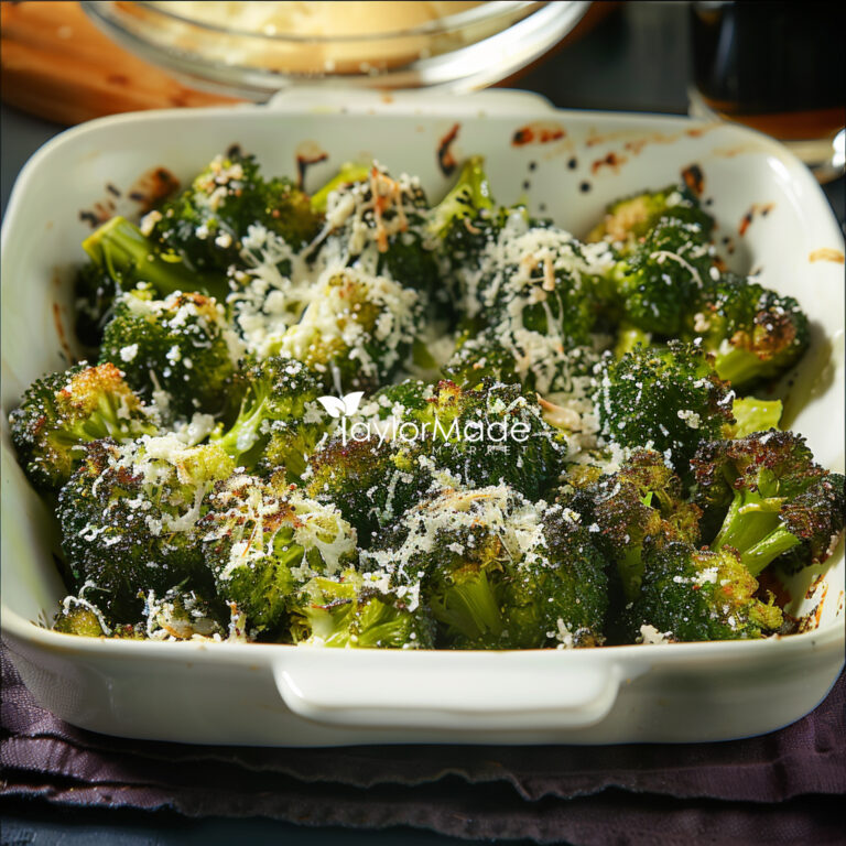 Roasted Balsamic Broccoli with Parmesan