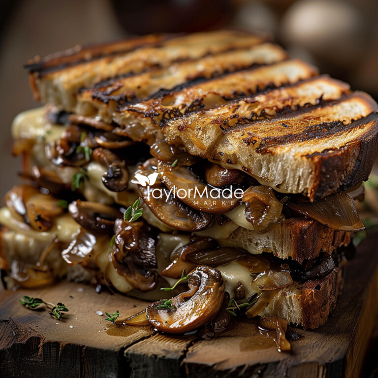 Caramelized Onion & Mushroom Swiss Panini