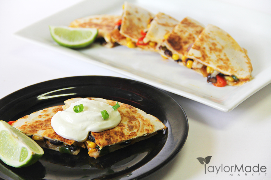 Healthy Veggie Quesadillas – Santa Fe Style