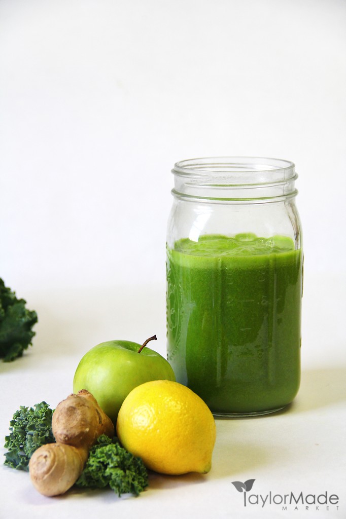 Green Juice Kale apple lemon lime ginger