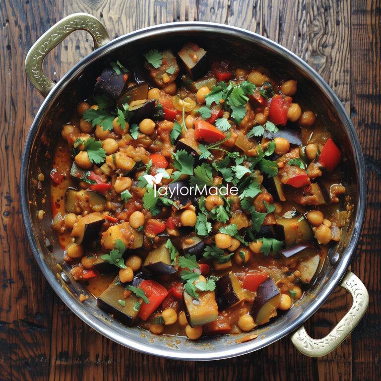 Eggplant Tomato & Chickpea Curry