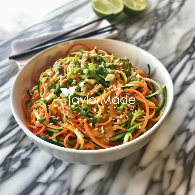 Vegetable Noodles with Thai Peanut Sauce